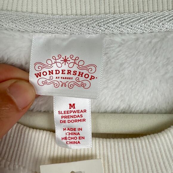 Wondershop Target Pajama Top Womens M Ivory White Soft Loungewear Sleepwear - Picture 3 of 12